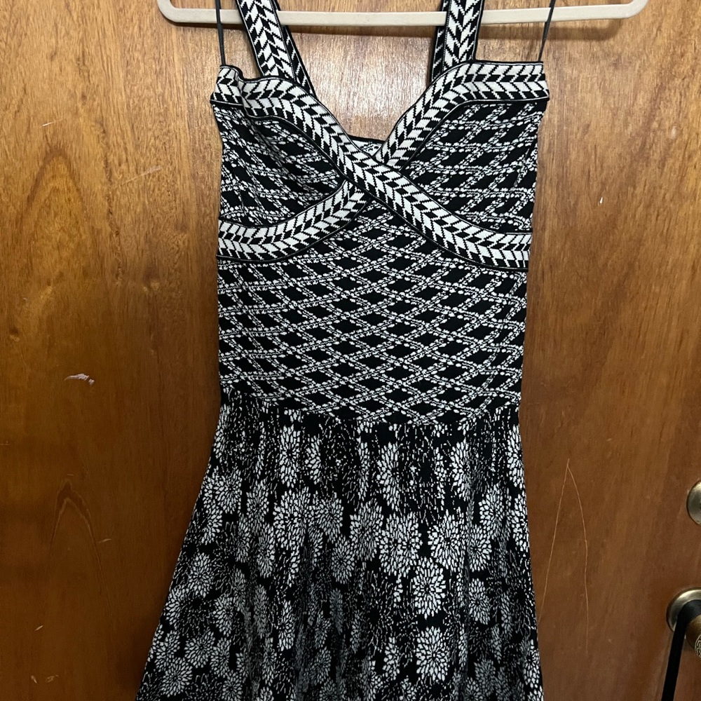 Missoni pouland multi pattern black n white dress